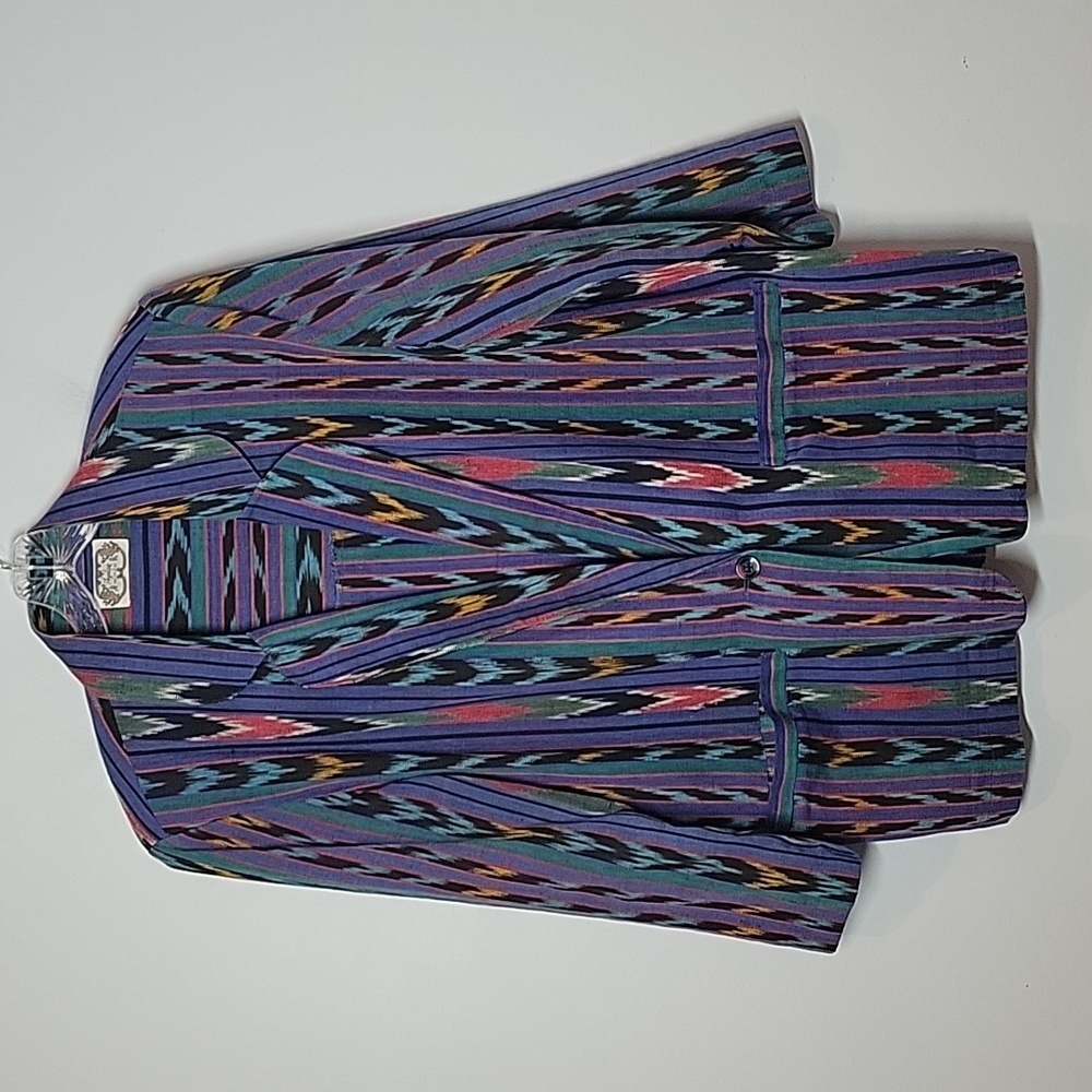 Vintage 80's Angelique colorful aztec blazer